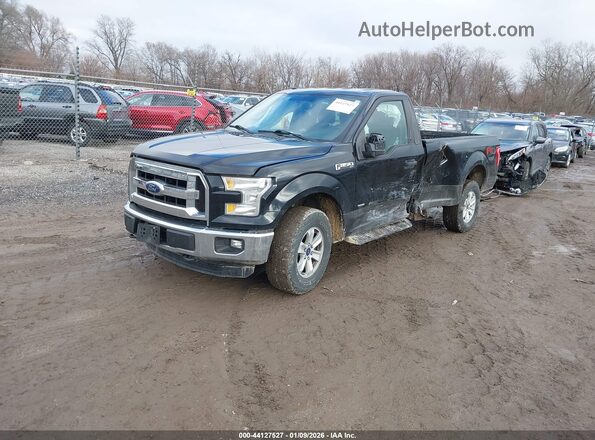 1FTNF1EG9GKF42485 2016 FORD F150 Black Առջևի ձախ երեք քառորդ տեսարան
