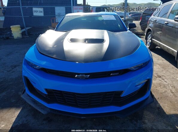 1G1FE1R74P0145109 2023 CHEVROLET CAMARO Blue Instrument cluster view