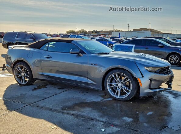 1G1FF3D70M0115097 2021 CHEVROLET CAMARO Gray Przód prawy