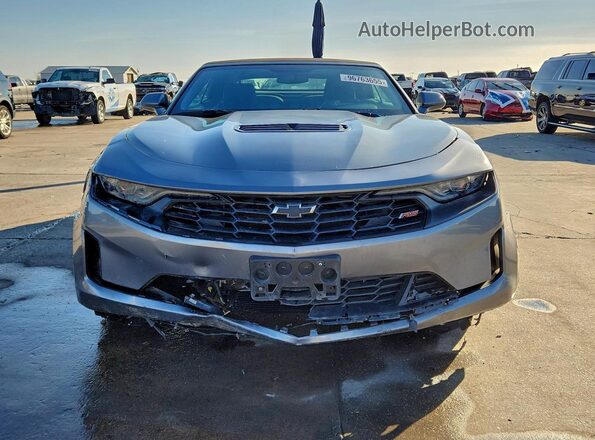 1G1FF3D70M0115097 2021 CHEVROLET CAMARO Gray Widok z przodu