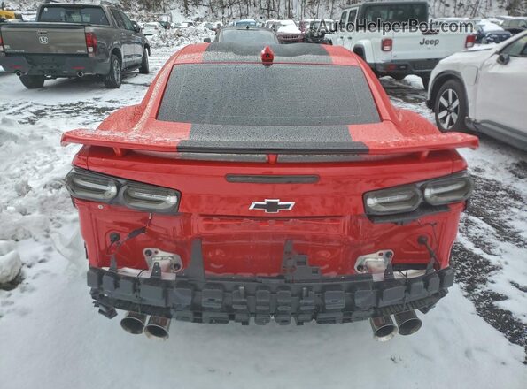1G1FJ1R66N0101631 2022 CHEVROLET CAMARO Red უკანა ხედი