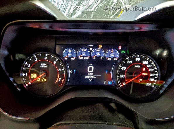 1G1FK1R65N0128039 2022 CHEVROLET CAMARO White Вид щитка приладів