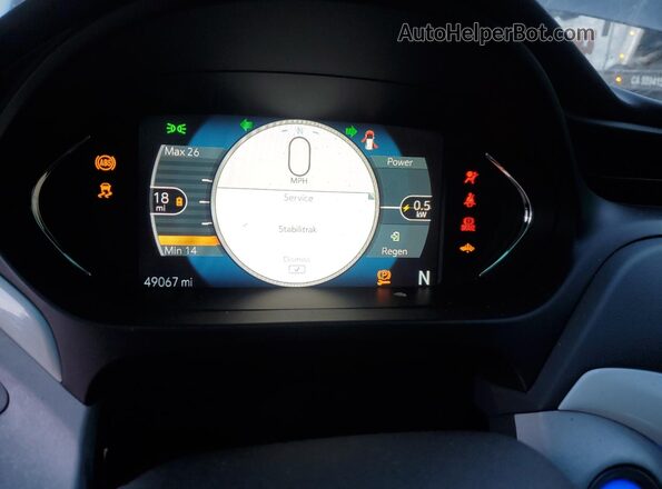 1G1FX6S04H4129510 2017 CHEVROLET BOLT Black Widok zestawu wskaźników