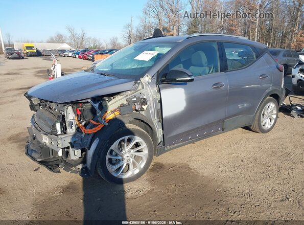 1G1FY6S01P4129640 2023 CHEVROLET BOLT Gray წინა მარცხენა ხედი სამი მეოთხედიდან
