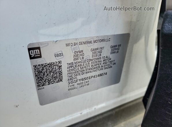 1G1FY6S01P4148074 2023 CHEVROLET BOLT White 