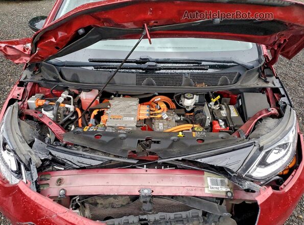 1G1FY6S04M4100144 2021 CHEVROLET BOLT Красный Вид задней части салона