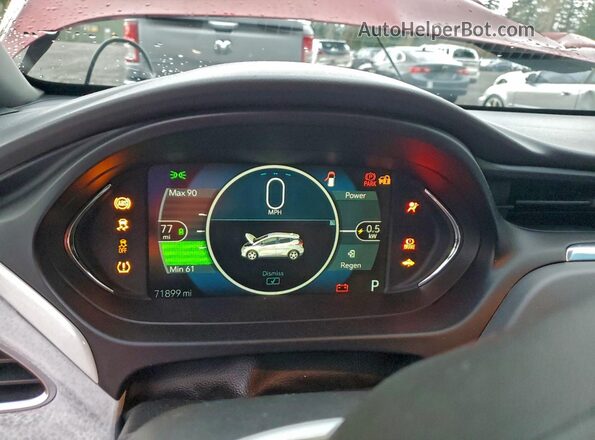 1G1FY6S04M4100144 2021 CHEVROLET BOLT Красный Вид щитка приборов