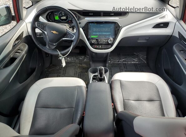 1G1FZ6S01M4111020 2021 CHEVROLET BOLT Red Dashboard view