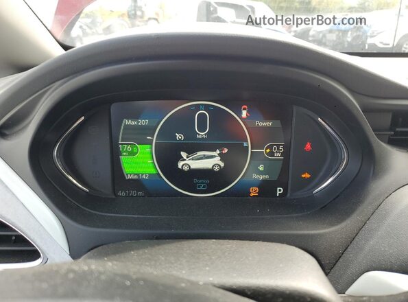 1G1FZ6S01M4111020 2021 CHEVROLET BOLT Red Instrument cluster view