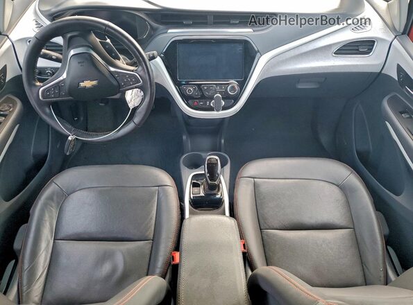 1G1FZ6S02L4147989 2020 CHEVROLET BOLT Red Widok deski rozdzielczej
