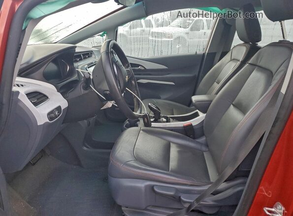 1G1FZ6S02L4147989 2020 CHEVROLET BOLT Red Widok wnętrza z przodu