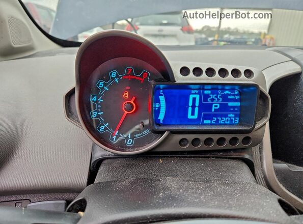 1G1JC6SH2G4133954 2016 CHEVROLET SONIC Blue ხელსაწყოთა პანელის ხედი