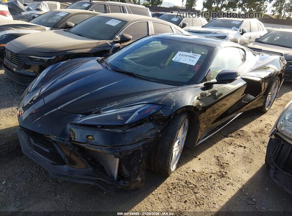 1G1YA2D40P5100145 2023 CHEVROLET CORVETTE Черный Передняя левая четверть