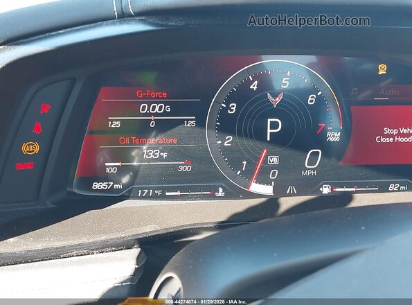 1G1YA2D46P5107701 2023 CHEVROLET CORVETTE Red Вид задніх сидінь
