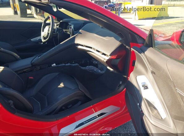 1G1YA2D46P5107701 2023 CHEVROLET CORVETTE Red Вид салону спереду