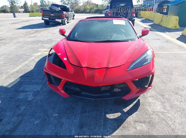 1G1YA2D46P5107701 2023 CHEVROLET CORVETTE Red Вид спереду