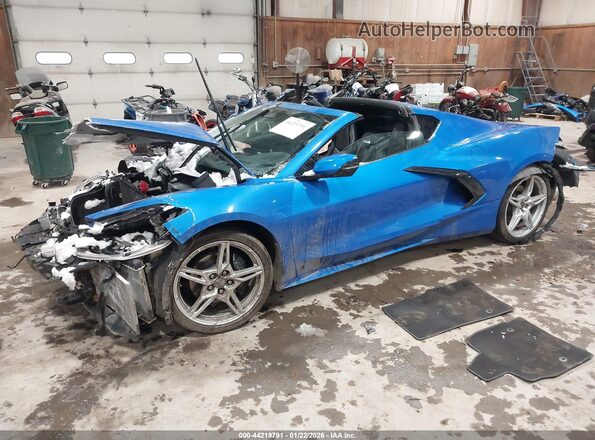 1G1YA2D46S5103835 2025 CHEVROLET CORVETTE Blue Առջևի ձախ երեք քառորդ տեսարան