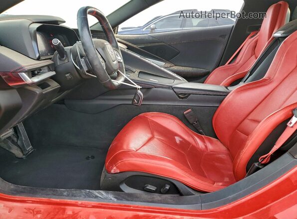 1G1YA2D48M5107503 2021 CHEVROLET CORVETTE Red Front interior view