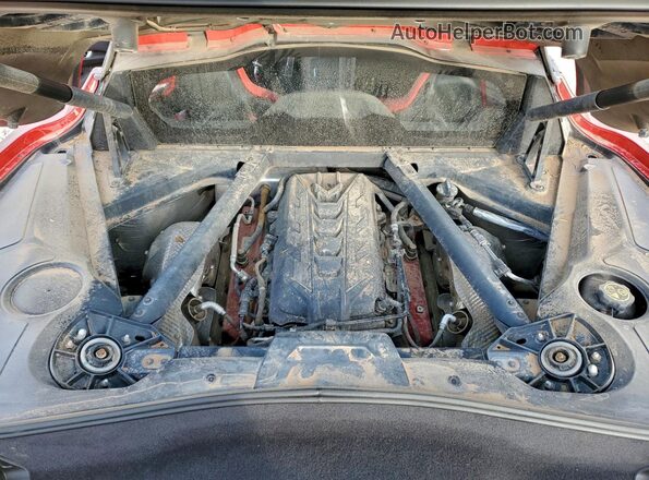 1G1YA2D48M5107503 2021 CHEVROLET CORVETTE Red Rear interior view