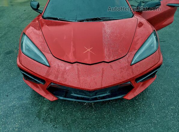 1G1YB2D40M5101059 2021 CHEVROLET CORVETTE Red Vista interior trasera