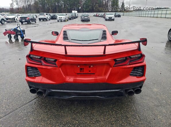 1G1YB2D40M5101059 2021 CHEVROLET CORVETTE Red Vista trasera