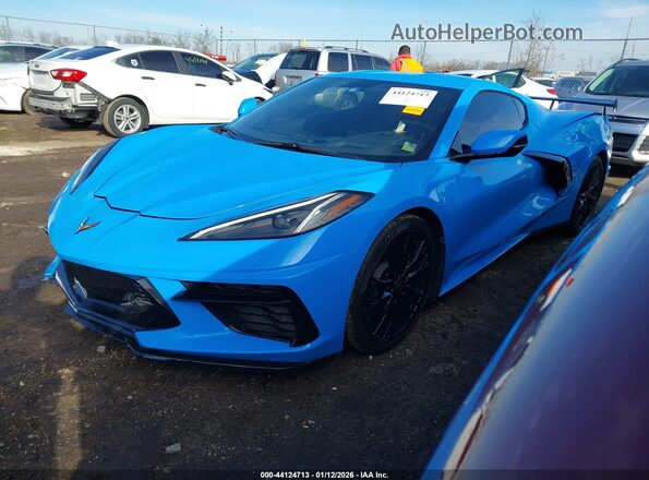 1G1YB2D4XP5112848 2023 CHEVROLET CORVETTE Light Blue Առջևի ձախ երեք քառորդ տեսարան