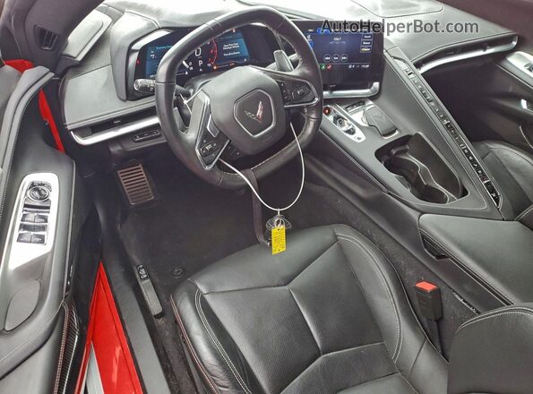 1G1YB3D45M5118364 2021 CHEVROLET CORVETTE Красный Вид панели приборов