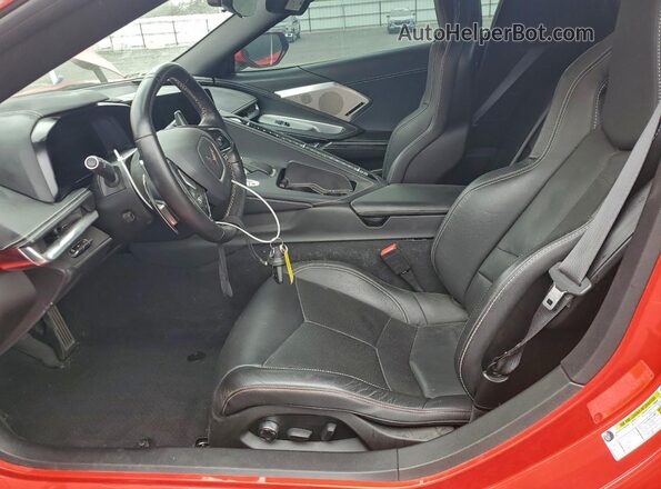 1G1YB3D45M5118364 2021 CHEVROLET CORVETTE Красный Вид салона спереди