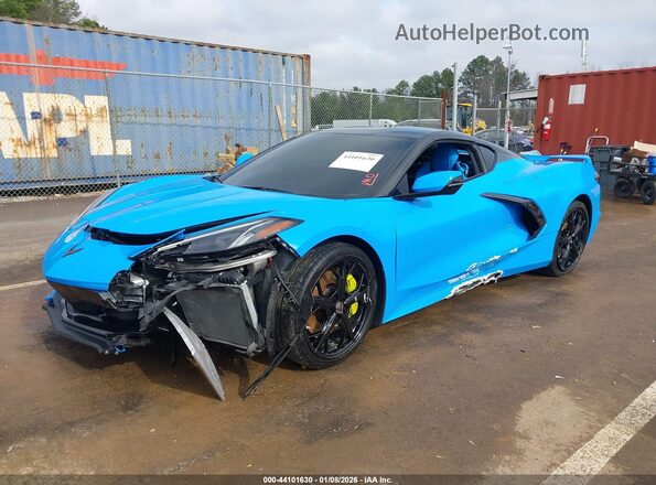 1G1YC2D40N5111850 2022 CHEVROLET CORVETTE Blue წინა მარცხენა ხედი სამი მეოთხედიდან