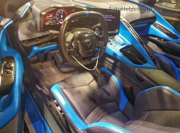 1G1YC2D41R5105318 2024 CHEVROLET CORVETTE Blue Вид панелі приладів