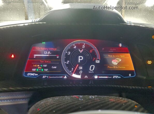 1G1YC2D41R5105318 2024 CHEVROLET CORVETTE Blue Вид щитка приладів