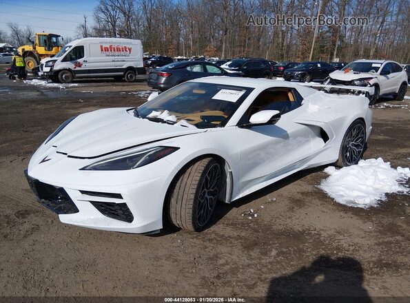 1G1YC3D46P5127057 2023 CHEVROLET CORVETTE Белый Передняя левая четверть