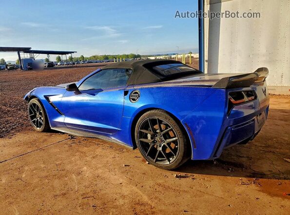 1G1YF3D79H5115701 2017 CHEVROLET CORVETTE Blue Հետևի ձախ