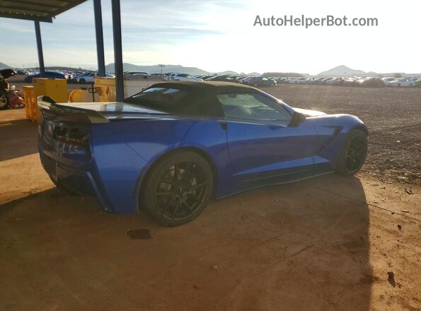 1G1YF3D79H5115701 2017 CHEVROLET CORVETTE Blue Հետևի աջ