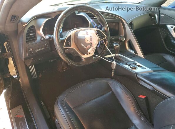 1G1YF3D79H5115701 2017 CHEVROLET CORVETTE Blue Առջևի վահանակի տեսք