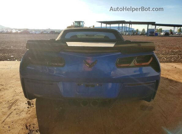 1G1YF3D79H5115701 2017 CHEVROLET CORVETTE Blue Հետևի տեսք
