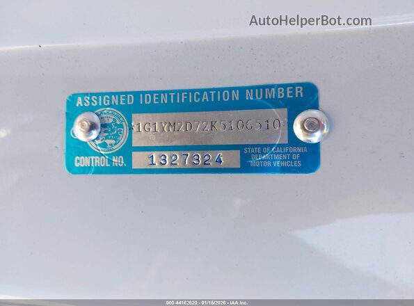 1G1YM2D72K5106510 2019 CHEVROLET CORVETTE Gray Շարժիչի բաժամունքի տեսք