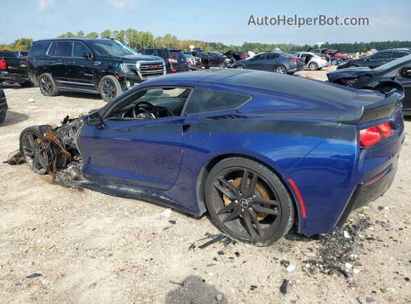 1G1YM2D76H5118488 2017 CHEVROLET CORVETTE Синий Задняя левая четверть