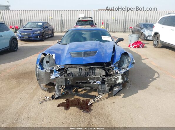 1G1YP2D62K5606598 2019 CHEVROLET CORVETTE Blue Vista interior trasera