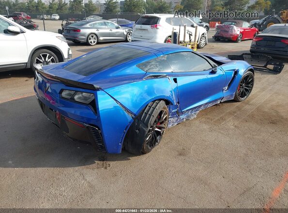 1G1YP2D62K5606598 2019 CHEVROLET CORVETTE Blue Trasero derecho