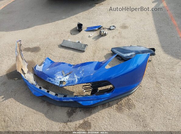 1G1YP2D62K5606598 2019 CHEVROLET CORVETTE Blue Vista del cuadro de instrumentos