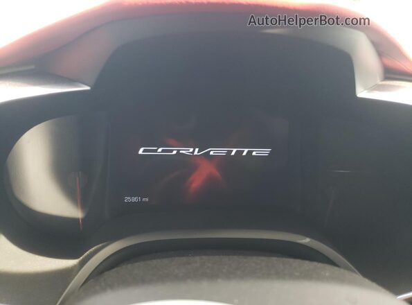 1G1YS2D68J5601662 2018 CHEVROLET CORVETTE White Widok zestawu wskaźników