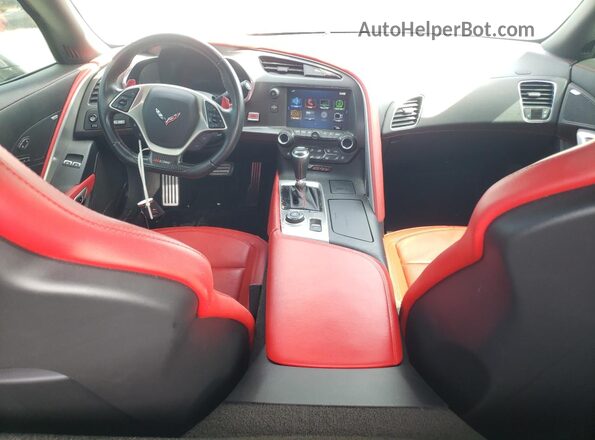 1G1YS2D68J5601662 2018 CHEVROLET CORVETTE White Widok deski rozdzielczej