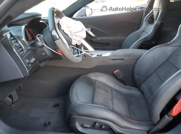 1G1YU2D68K5601723 2019 CHEVROLET CORVETTE Черный Вид салона спереди