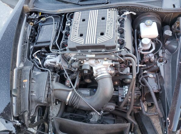 1G1YU2D68K5601723 2019 CHEVROLET CORVETTE Черный Вид задней части салона