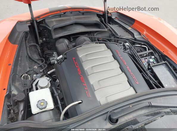 1G1YW2D73K5114030 2019 CHEVROLET CORVETTE Orange Vista trasera
