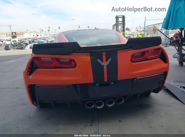 1G1YW2D73K5114030 2019 CHEVROLET CORVETTE Orange Vista del cuadro de instrumentos