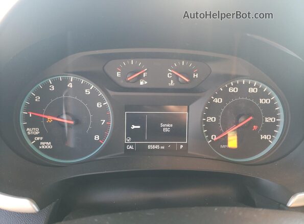 1G1ZB5ST3KF193467 2019 CHEVROLET MALIBU Gray Вид щитка приладів