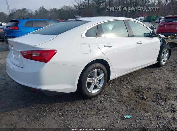 1G1ZC5ST0SF117752 2025 CHEVROLET MALIBU White უკანა მარჯვენა