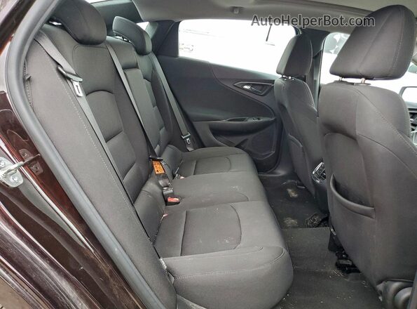 1G1ZD5ST8MF019116 2021 CHEVROLET MALIBU Maroon Rear seats view